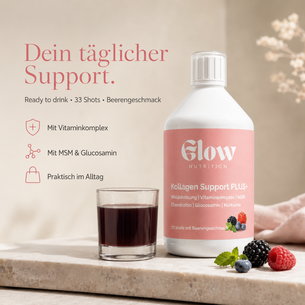 Kollagen Support PLUS+ Shots
