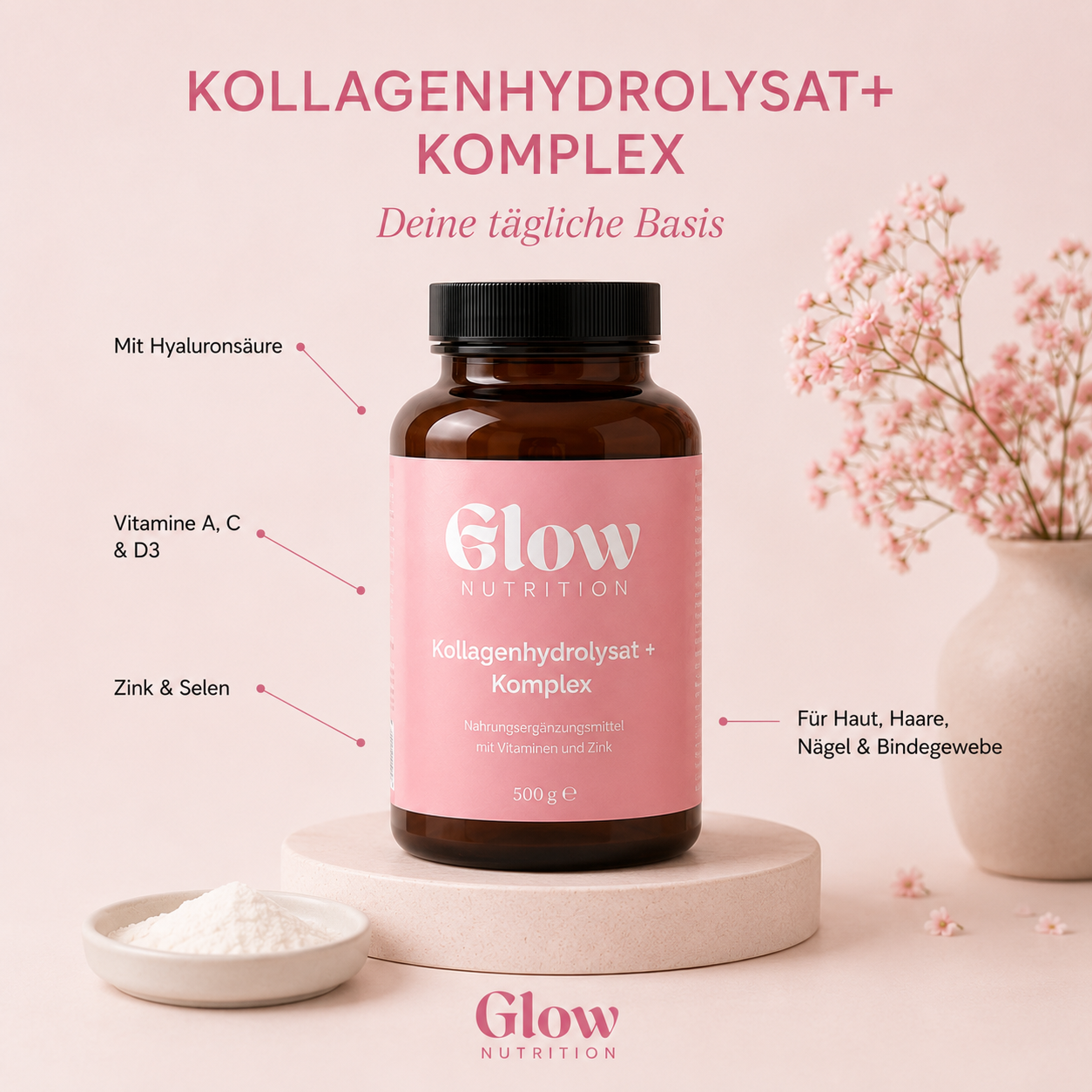 Kollagenhydrolysat + Komplex Kapseln